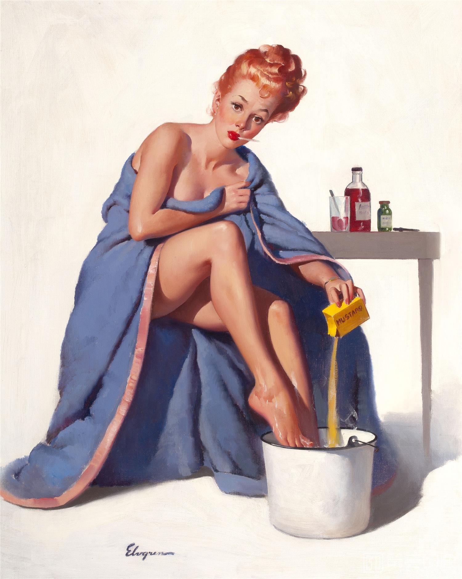 油画-吉尔·艾尔夫格雷恩 Gil Elvgren 作品集-96